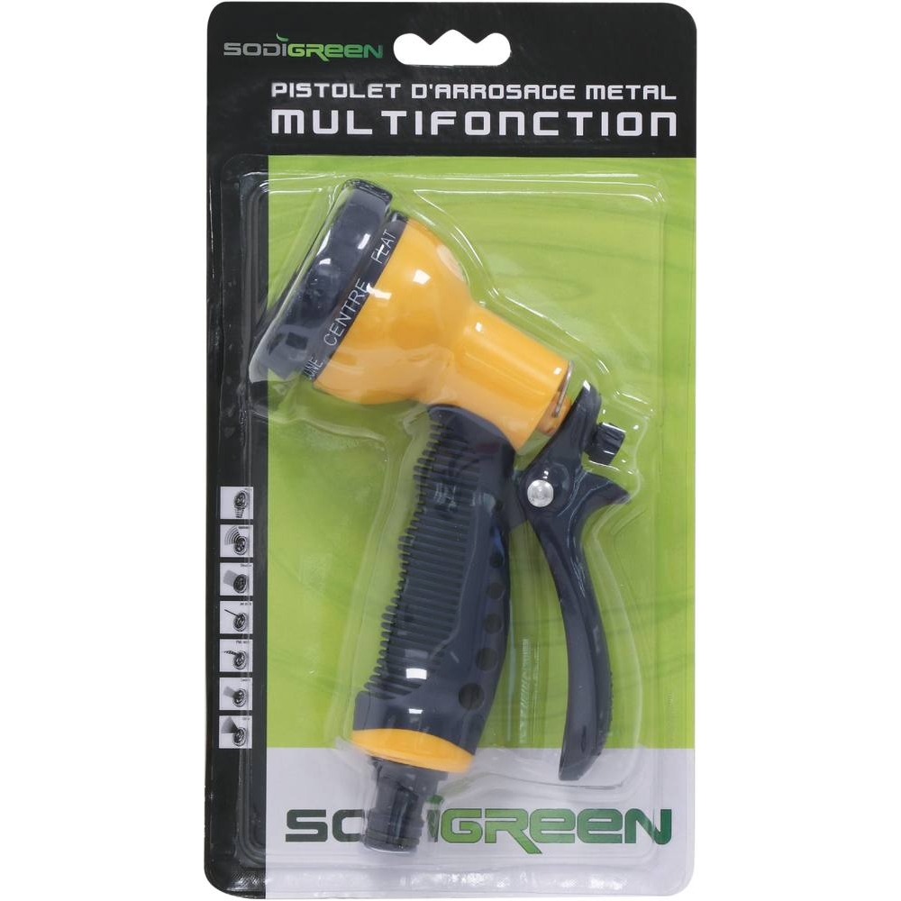 Pistolet d'arrosage avec pomme 7 jets SODIGREEN - 18442