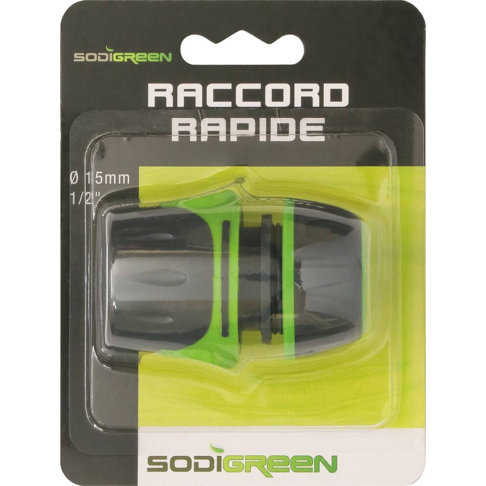 Raccord rapide PVC pour tuyau de 15mm SODIGREEN - 18456