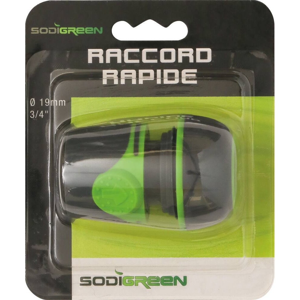 Raccord rapide PVC pour tuyau de 19mm STILKER - 18460