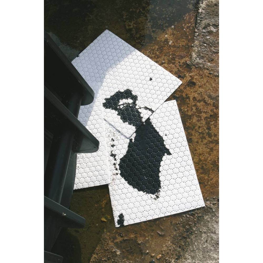 Feuille absorbante hydrocarbure 400x500mm - 18592