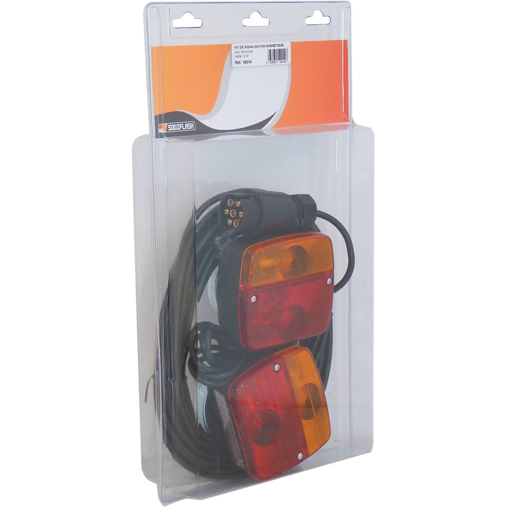 Kit de signalisation arrière 12V 12m magnétique - SODIFLASH - 19014