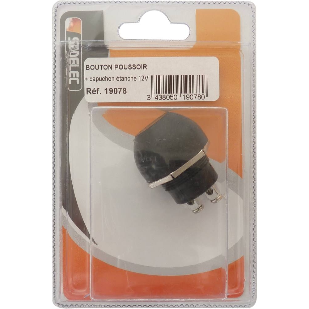 Bouton poussoir avec capuchon étanche - SODELEC - 19078