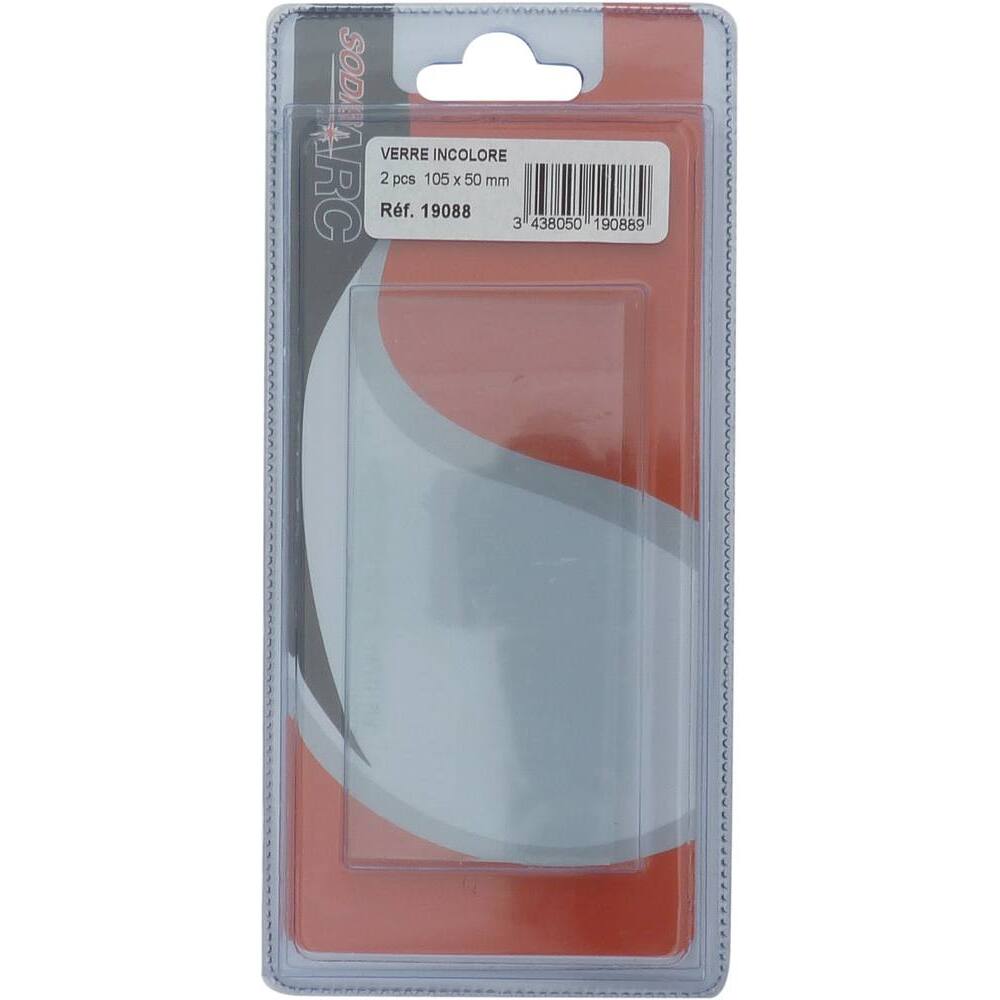 Verre incolore 105x50mm - blister de 2 - DRAKKAR EQUIPEMENT - 19088.02