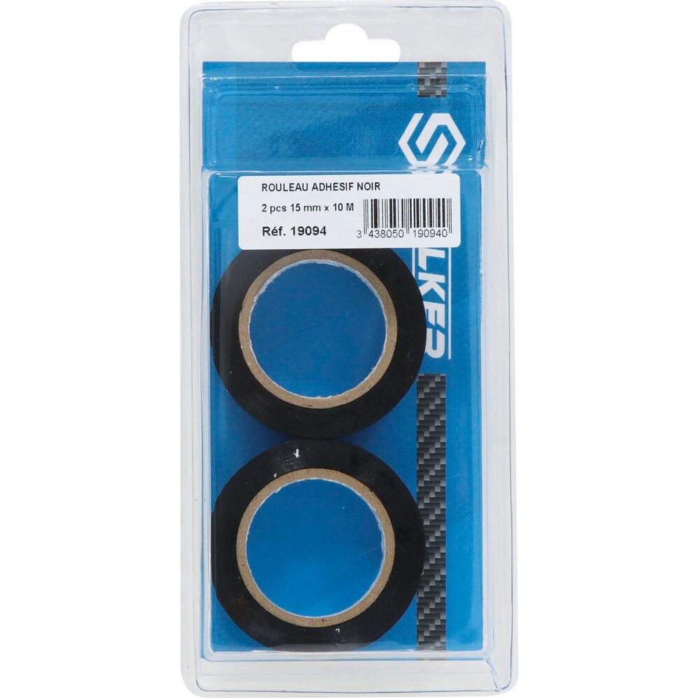 Ruban adhésif isolant PVC noir 15mmx10m - de 2 pcs STILKER - 19094
