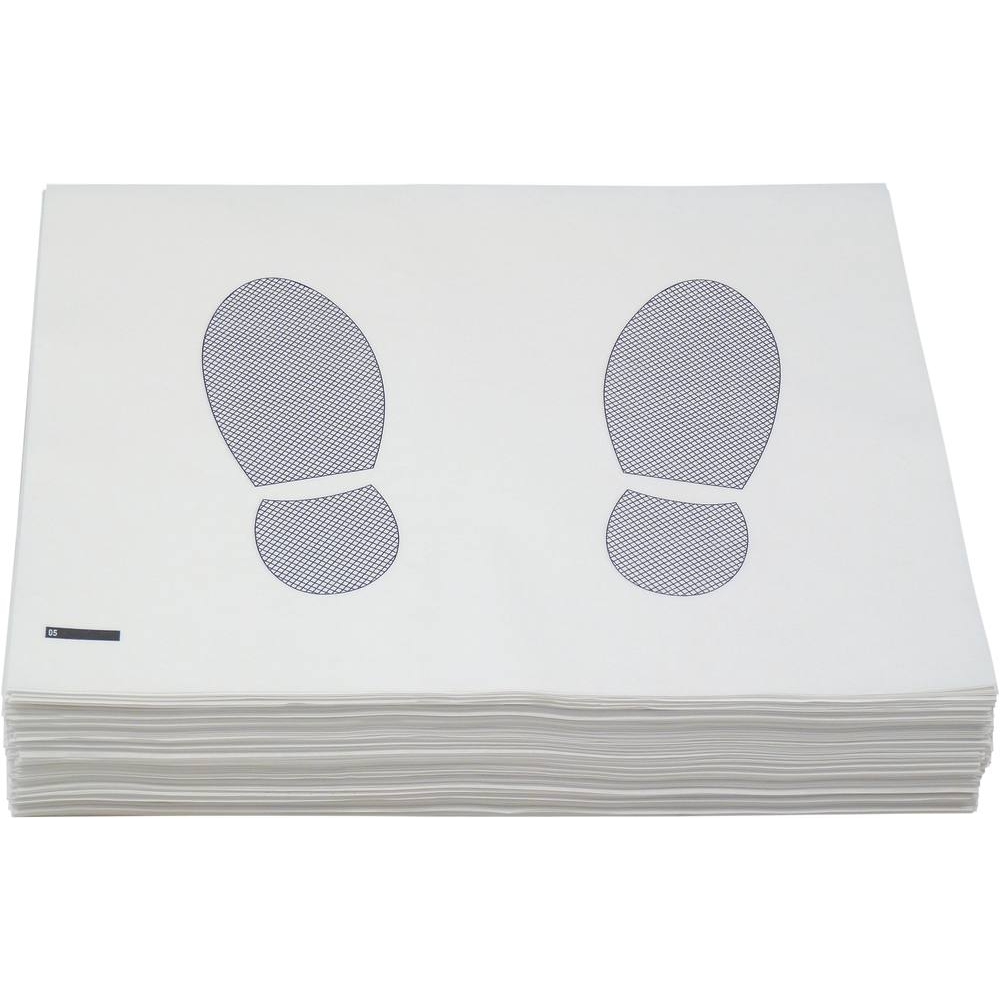 Tapis de sol papier 80g 450x350mm pour voiture - boîte de 500 pcs - 19176