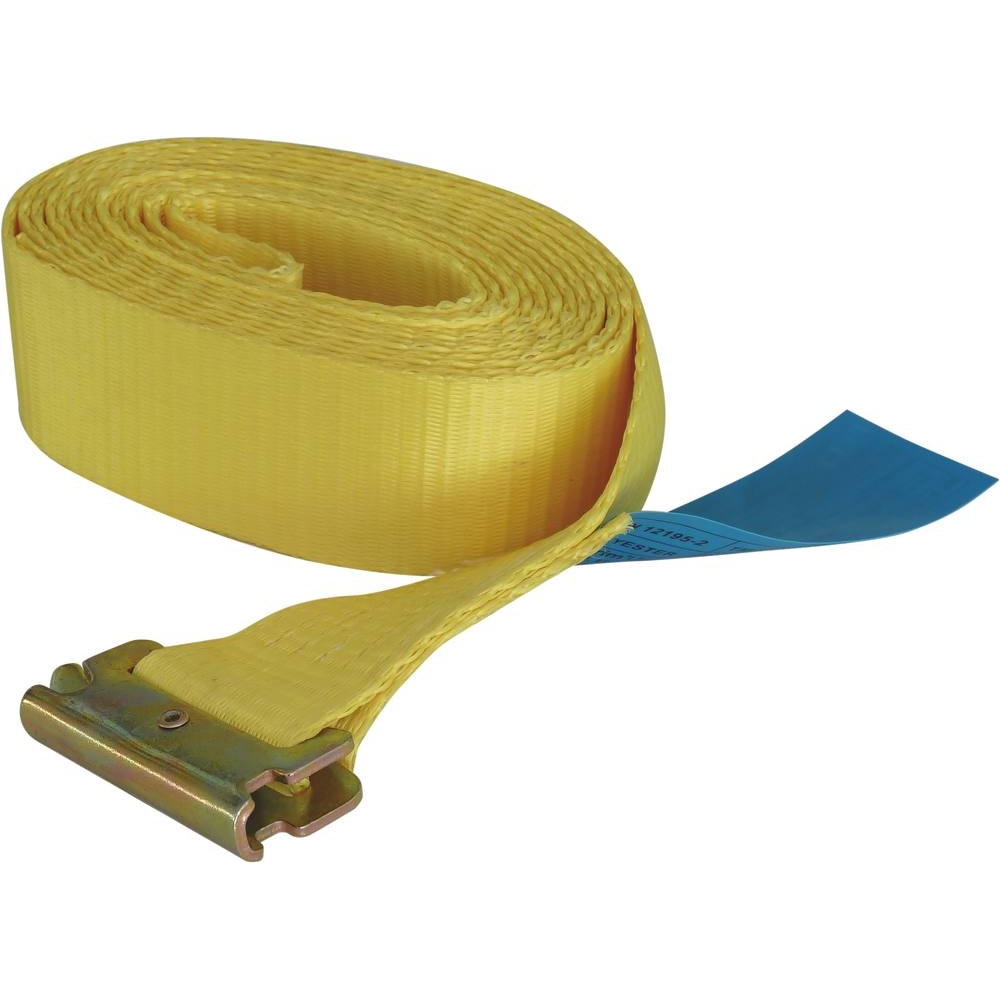 Sangle d'arrimage à cliquet séparé 50mm 3,5T 4,5m fixation ergot pour rail ARRIMUP - 19464