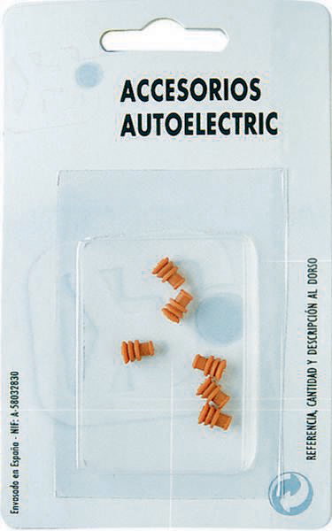 Bouchon en silicone rouge pour connecteur étanche - de 6 pcs - 19550