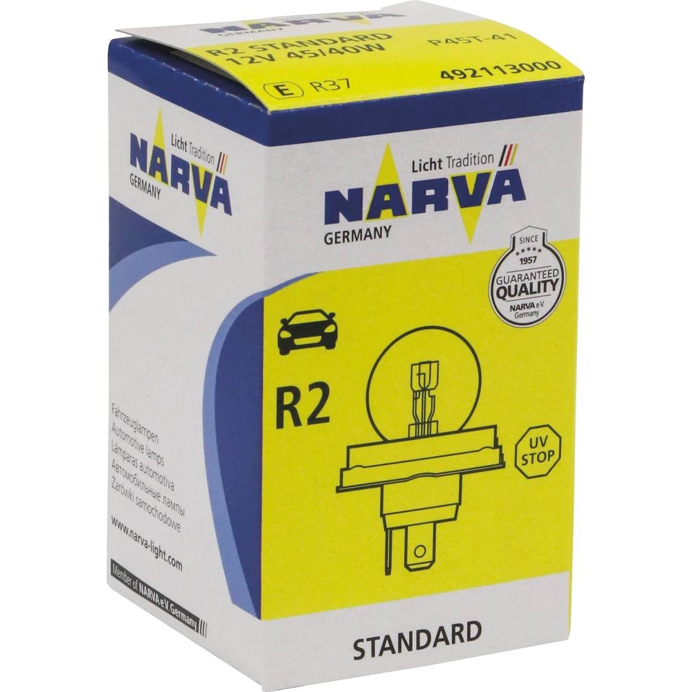 Ampoule CE 12V 45/40W P45t blanche NARVA - 20102