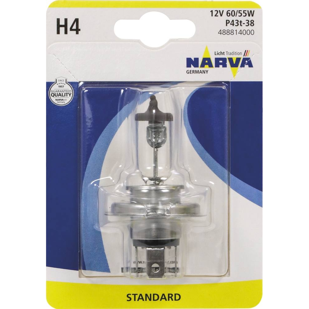 Ampoule H4 12V 60/55W P43t - NARVA - 20107