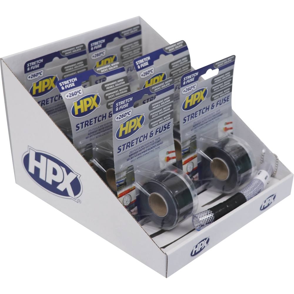 Ruban adhésif auto-amalgamant noir isolant/étanche/haute température 25mmx3m - HPX - 20370