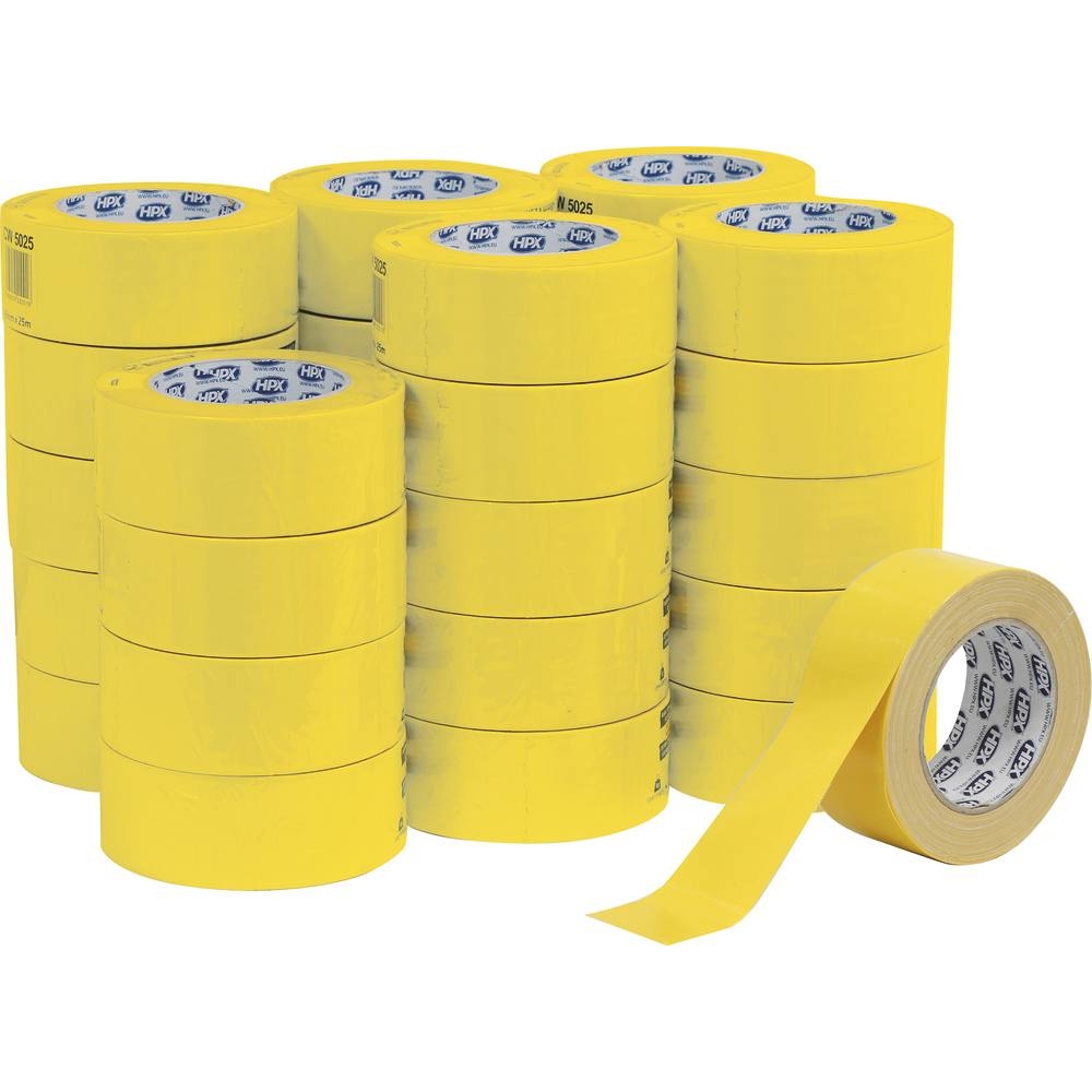 Ruban adhésif/toile américaine jaune 0,30x48mm 25m HPX - 20386