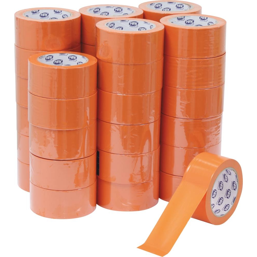 Ruban adhésif PVC premium orange 0,13x50mm 33m HPX - 20411