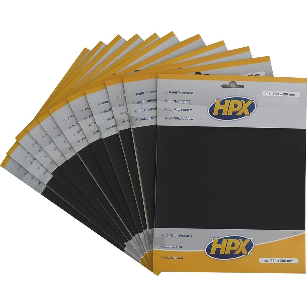 Papier abrasif P240/P400x2/P600 - lot de 4 feuilles HPX - 20500