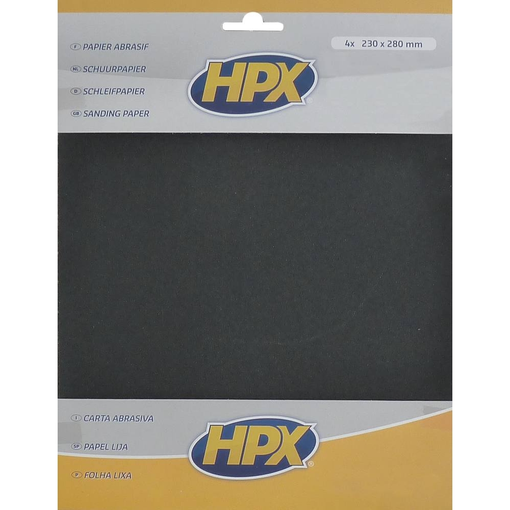 Papier abrasif P240/P400x2/P600 - lot de 4 feuilles HPX - 20500