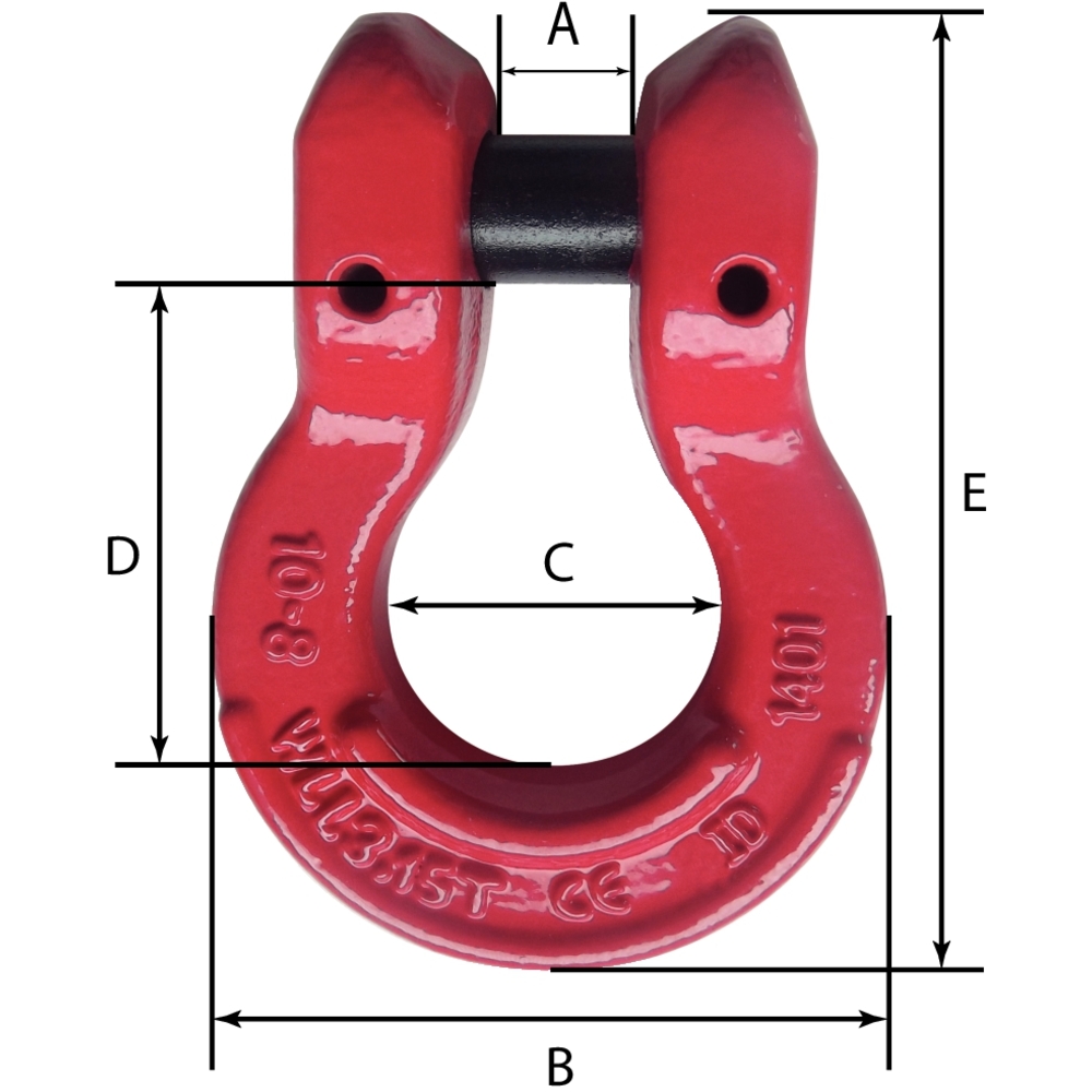 Coupleurs Omega à chape pour chaîne 16mm grade 80 - 20746