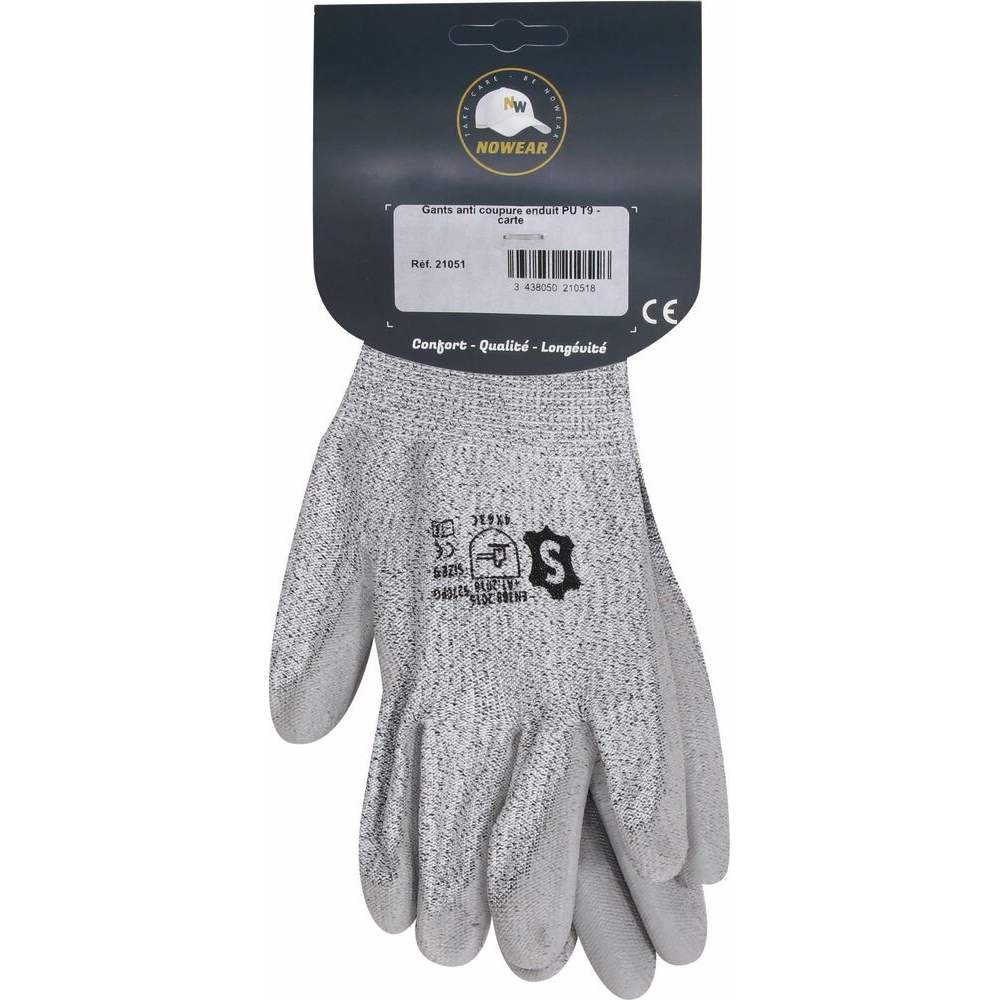 Gant multifibre coupure enduit pu t9 s/carte - 21051