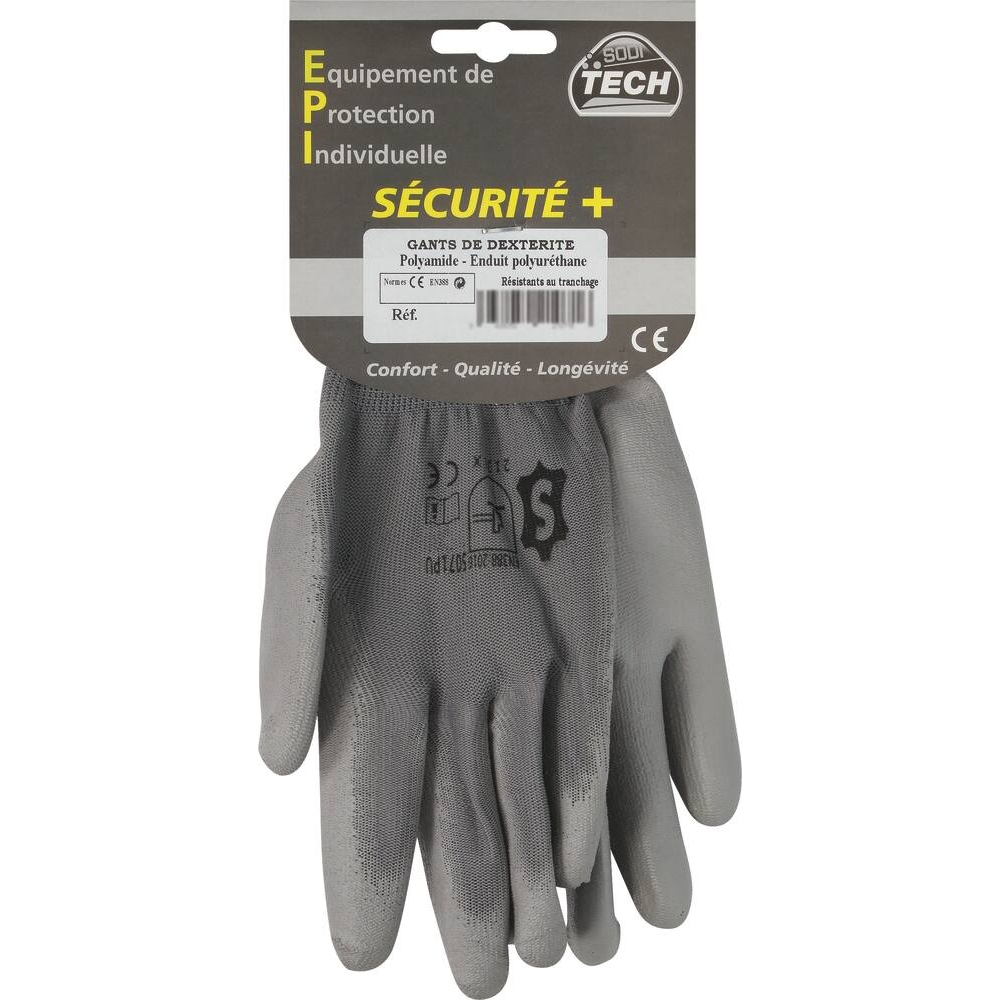 Gants de dextérité enduit PU T10 NOWEAR - 21072