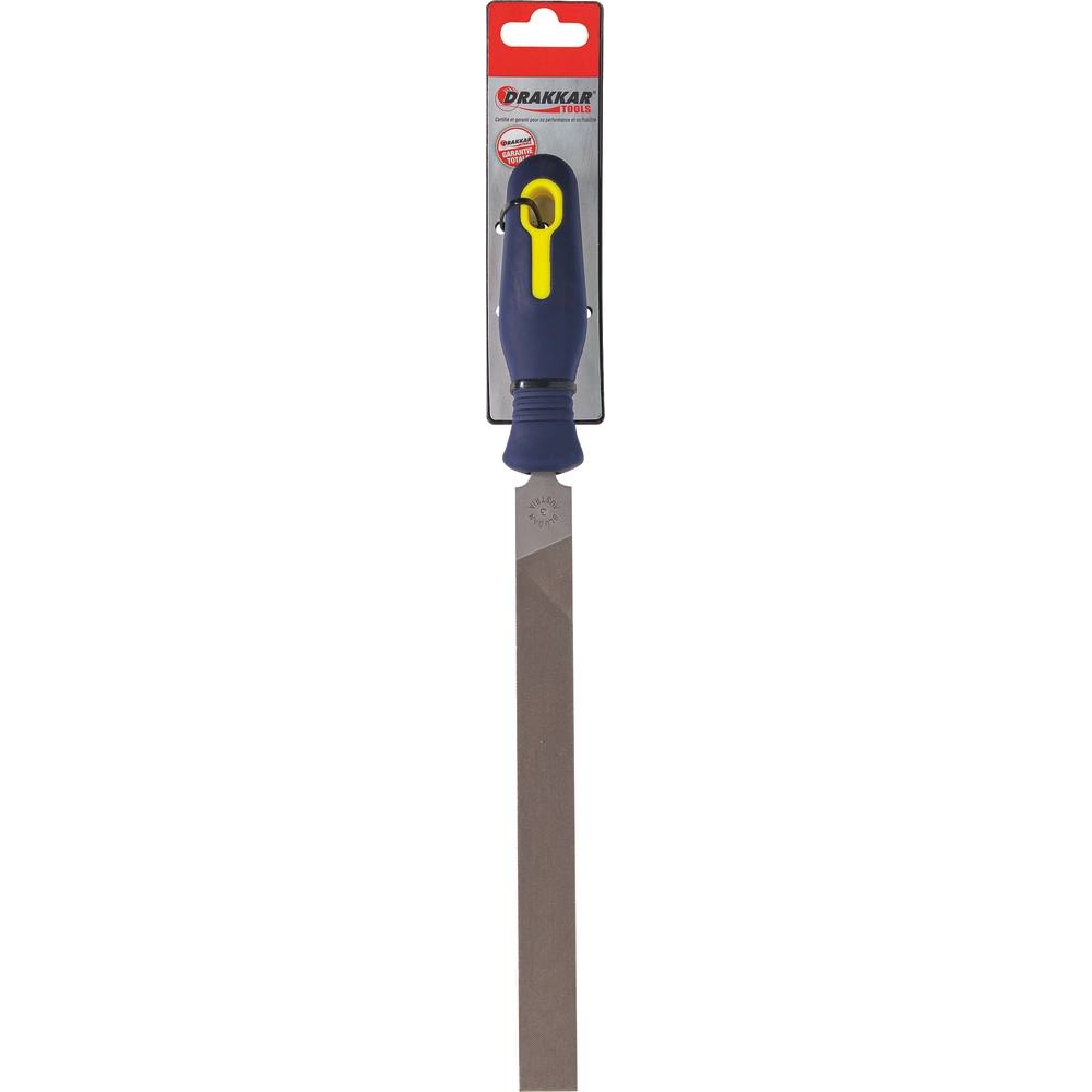 Lime plate avec manche grain fin 8x200mm - carte DRAKKAR TOOLS - 22311