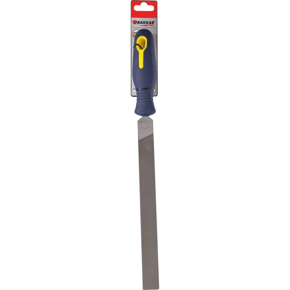 Lime plate avec manche gros grain 10x250mm - carte DRAKKAR TOOLS - 22313