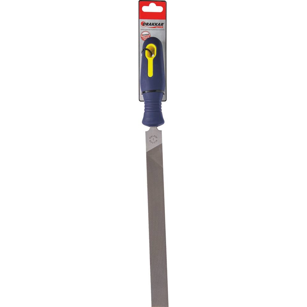 Lime plate avec manche grain moyen 10x250mm - carte DRAKKAR TOOLS - 22315