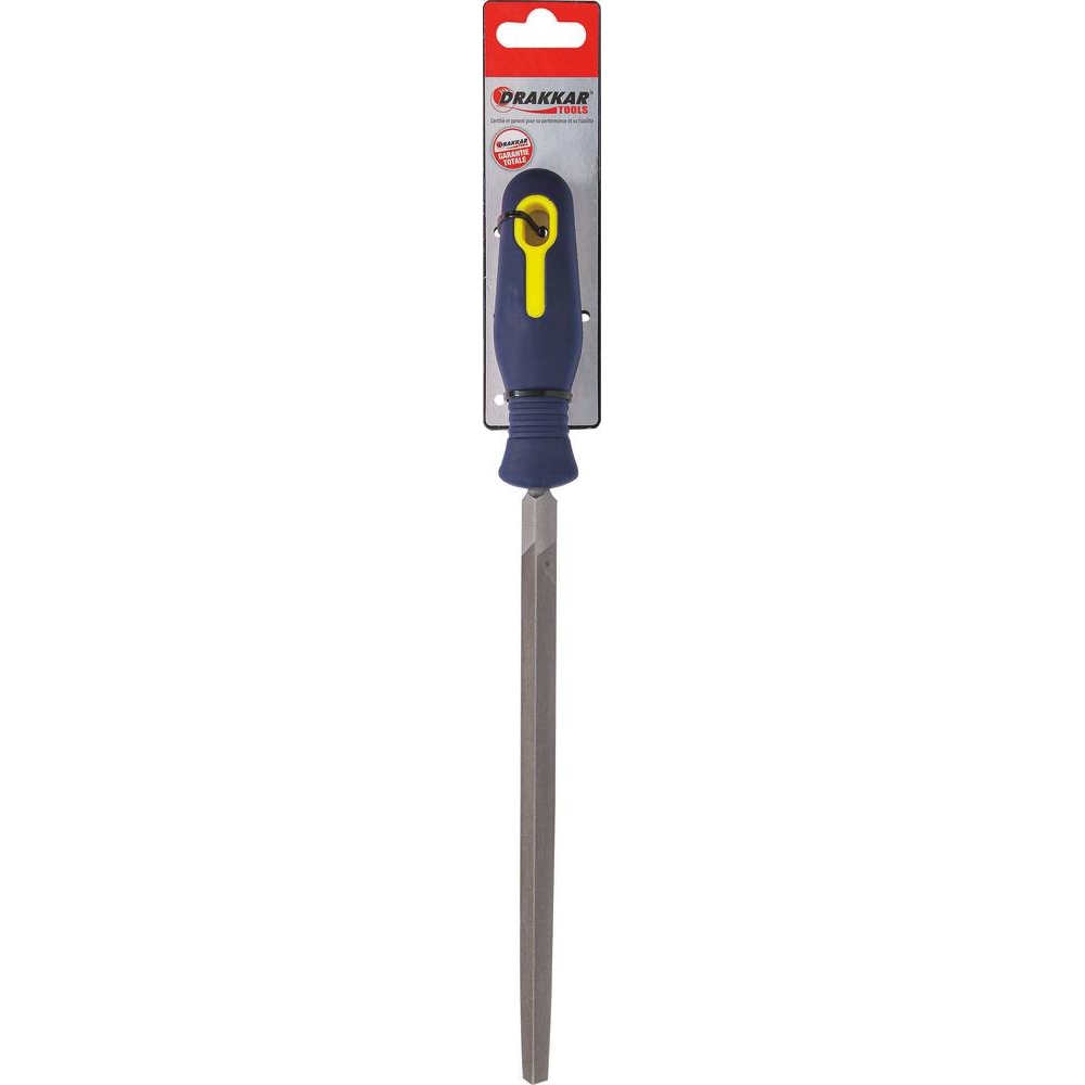 Lime triangle avec manche grain fin 8x200mm - carte DRAKKAR TOOLS - 22341