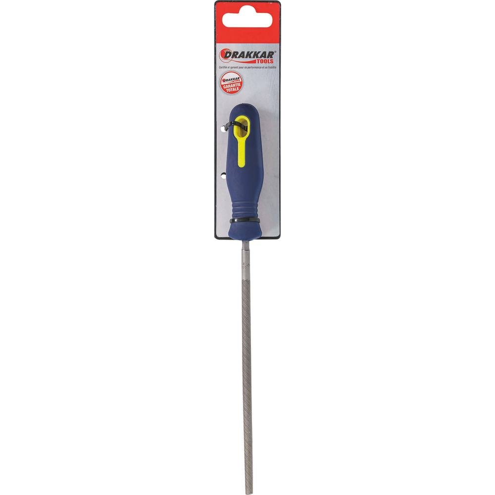Lime ronde avec manche grain moyen 6x150mm - carte DRAKKAR TOOLS - 22363