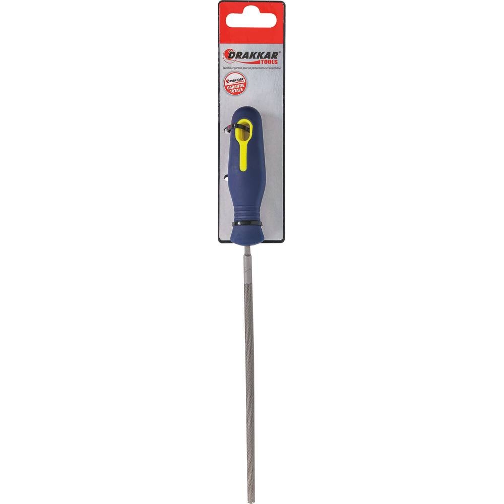 Lime ronde avec manche grain fin 6x150mm - carte DRAKKAR TOOLS - 22365