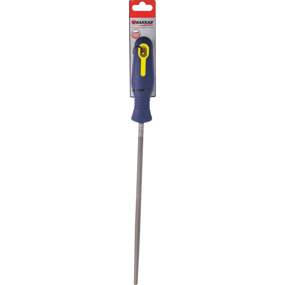 Lime ronde avec manche grain moyen 10x250mm - carte DRAKKAR TOOLS - 22375