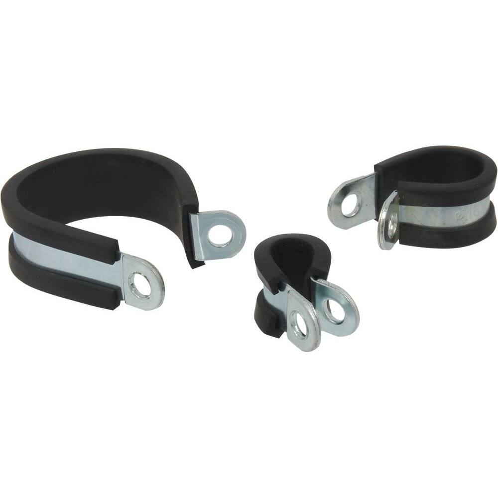 Collier acier zingué 12mm avec protection caoutchouc 8mm - Lot de 100 - KLIPPER - 23351.100