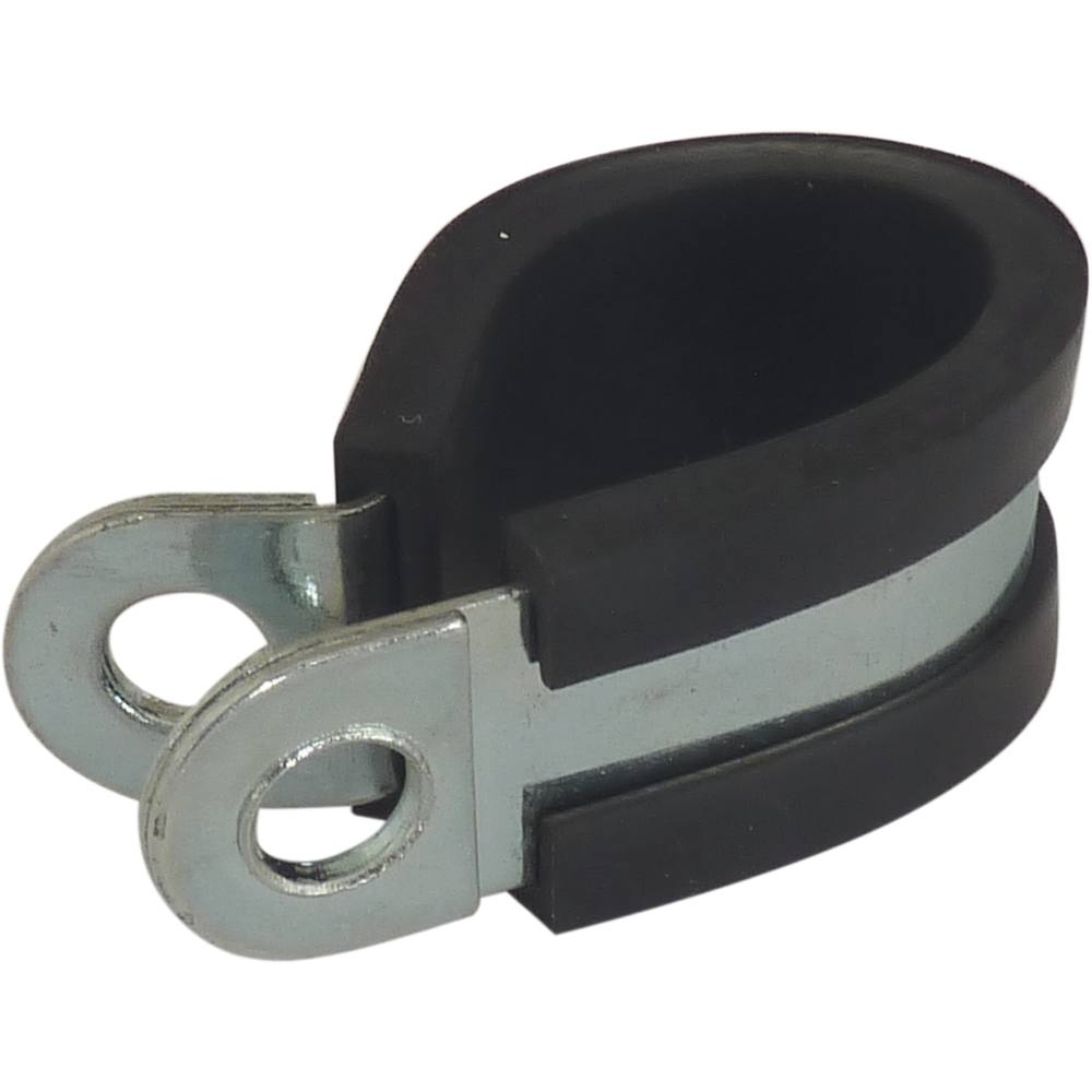 Collier acier zingué 12mm avec protection caoutchouc 8mm KLIPPER - 23351