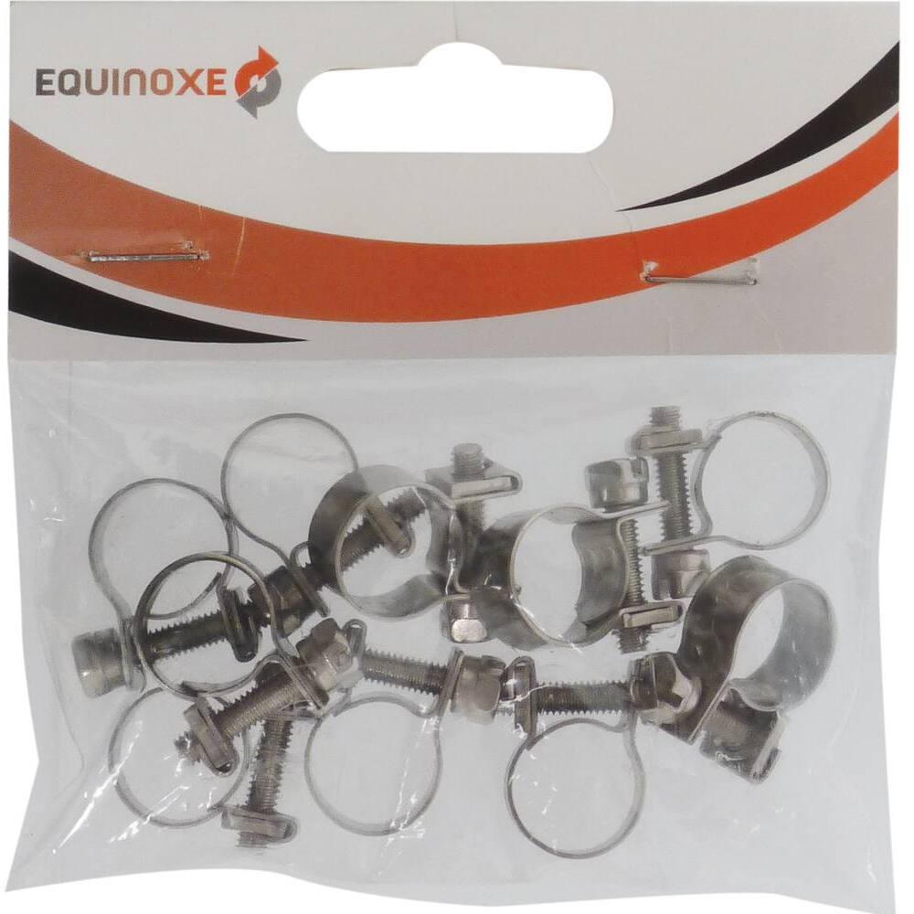 Collier à durite acier inox 9mm de 9 à 11mm - Lot de 100 - KLIPPER - 23480.100