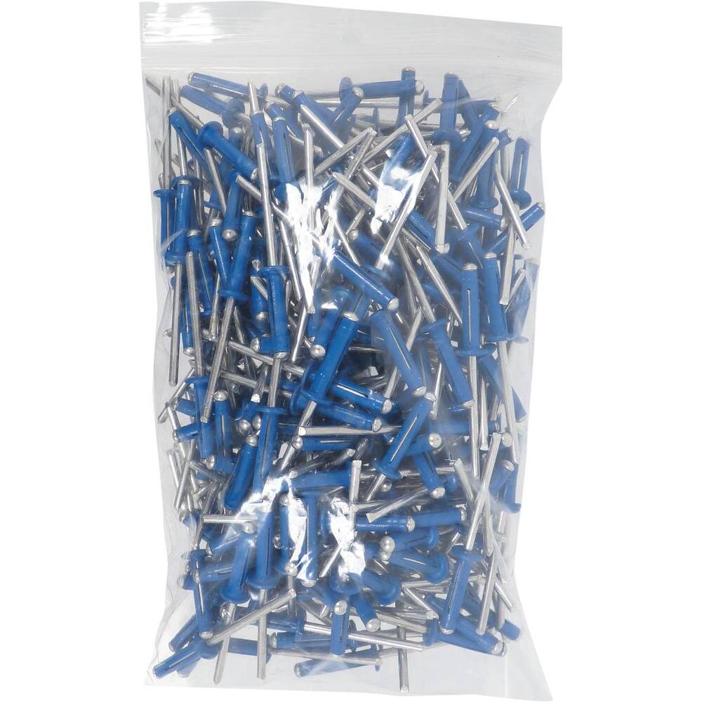 Rivet pétale spécial plaque d'immatriculation bleu 4x18mm - 250 - KLIPPER - 23910.250