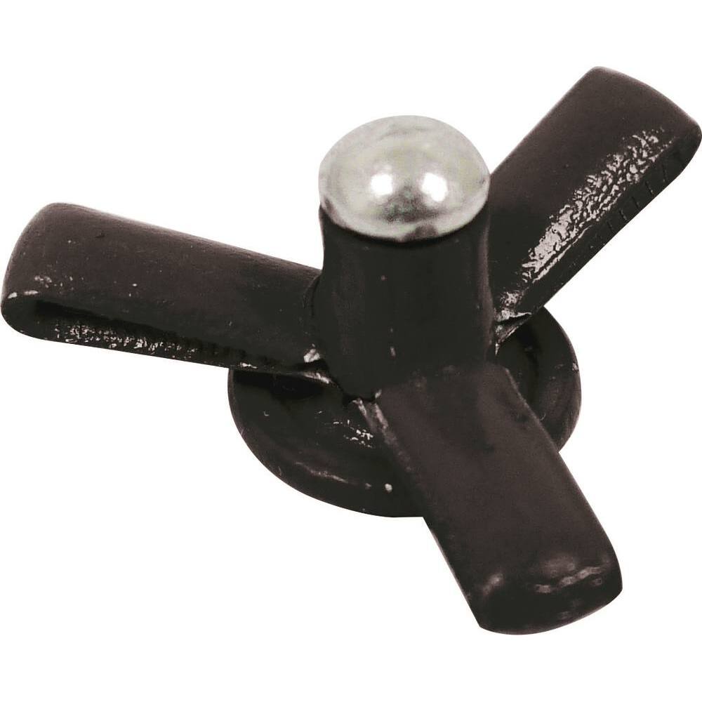 Rivet pétale spécial plaque d'immatriculation noir 4x18mm - 250 - KLIPPER - 23920.250