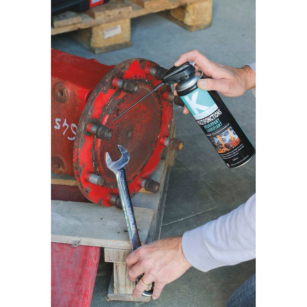 Dégrippant multifonctions avec tête 2 jets - aérosol 500ml KARZHAN - 24500