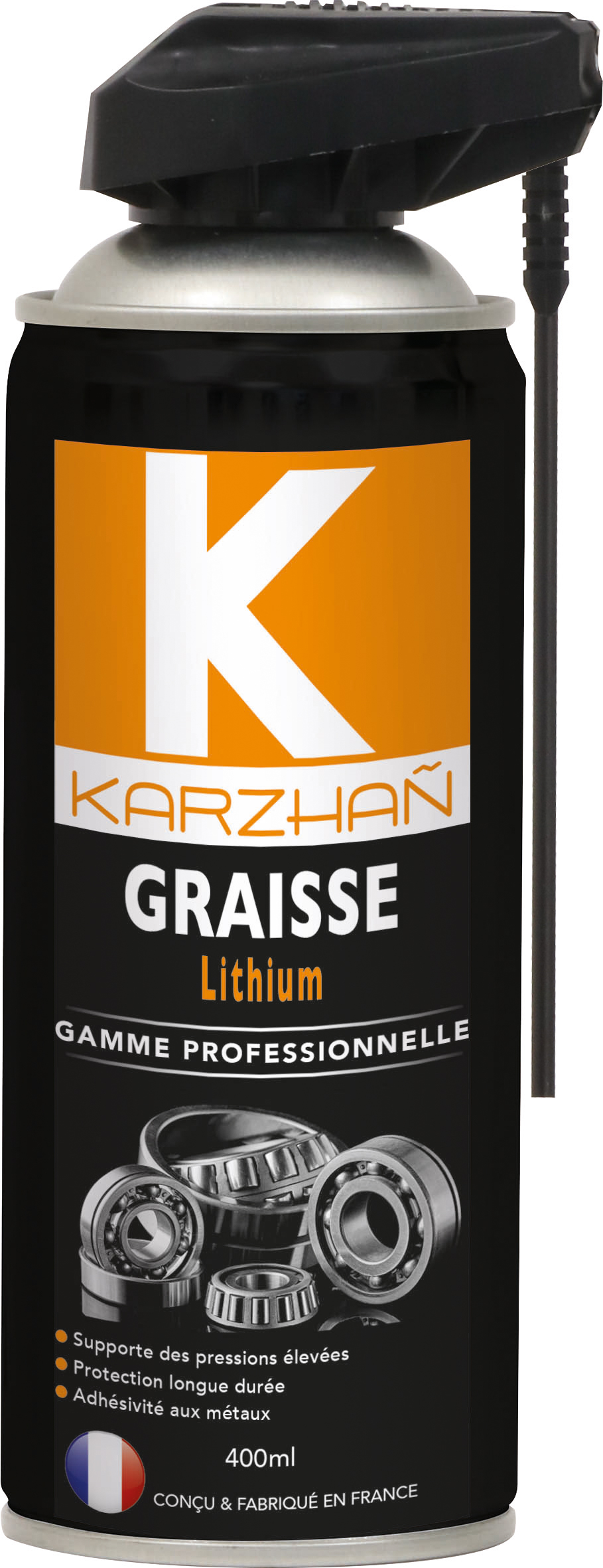 Aerosol 400ml graisse au lithium KARZHAN - 24560