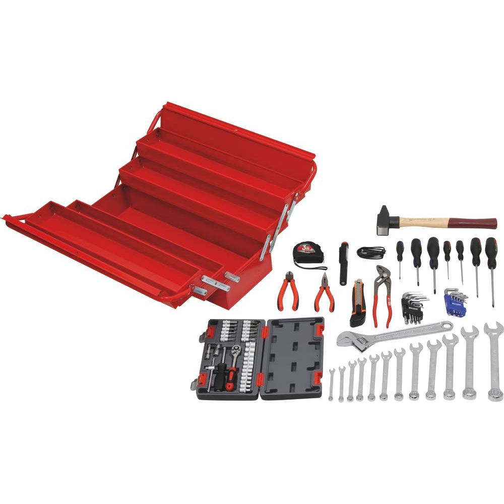 Caisse à outils composée de 95 outils DRAKKAR TOOLS - 25005