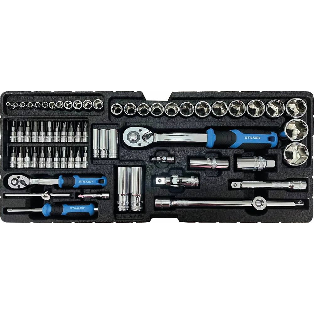 Coffre de servante 4 niveaux composé de 108 outils STILKER - 25030