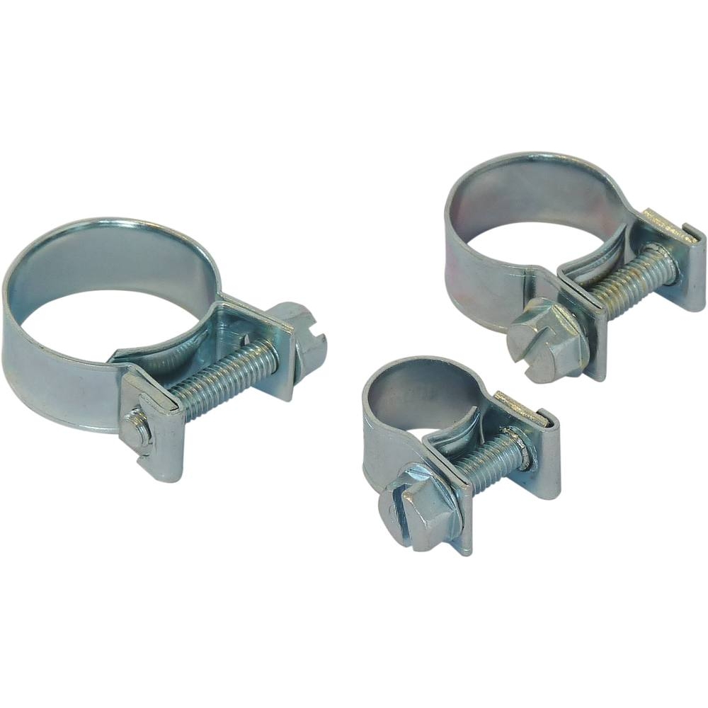 Collier à durite acier zingué 9mm de 9 à 19mm - coffret de 190 pcs KLIPPER - 26545