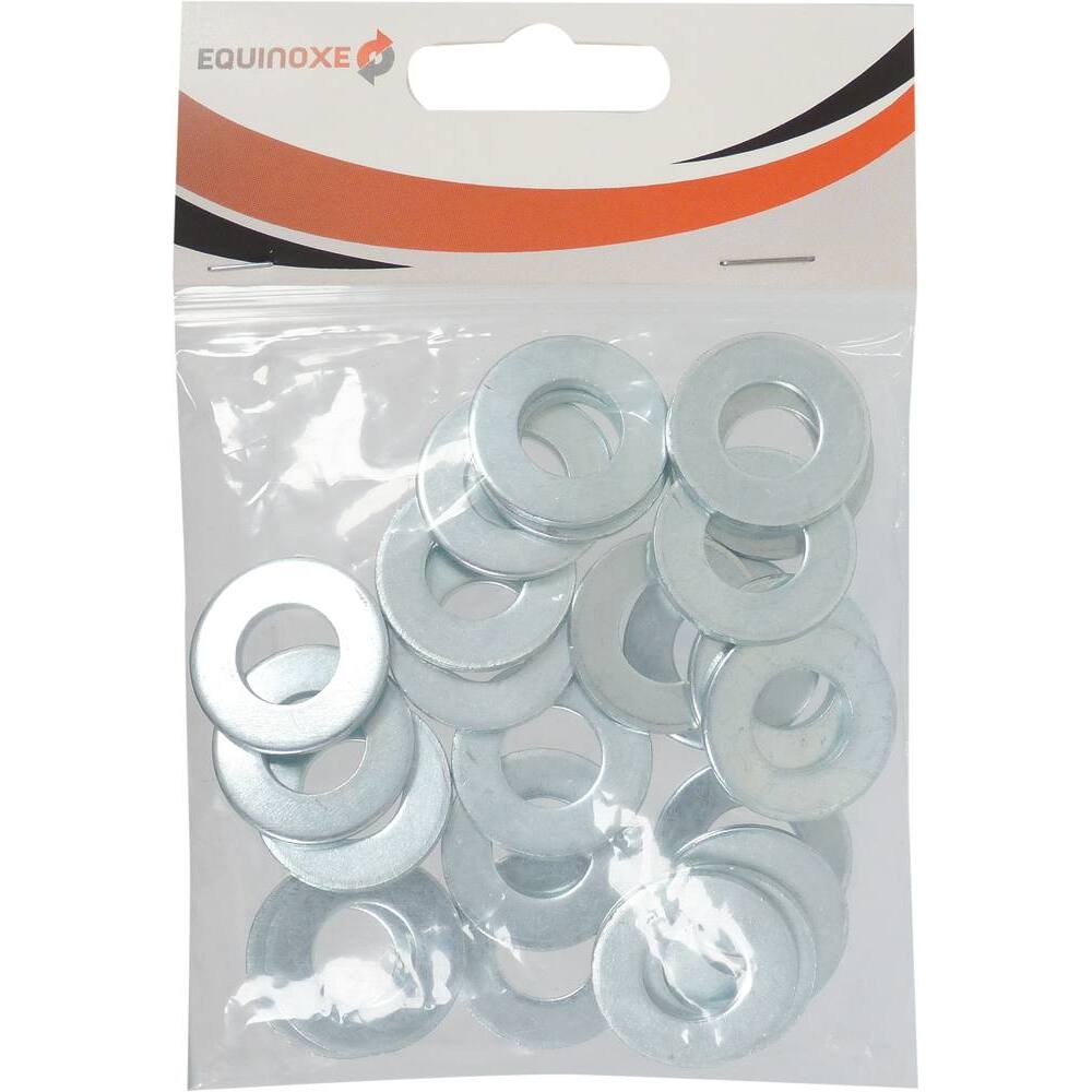 Rondelle plate moyenne M zinguée 4mm NFE 25513 - boîte de 1000 - KLIPPER - 26605.999