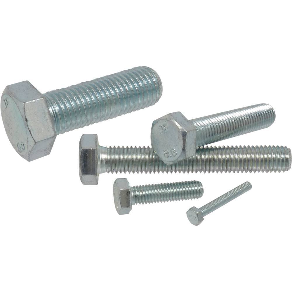 Vis à tête hexagonale filetage total class 8.8 zingué blanc M4x30mm DIN 933 - boîte de 500 - KLIPPER - 26639.500