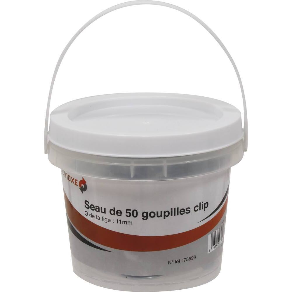 Goupilles clips 11mm - seau de 50 - KLIPPER - 26744.50