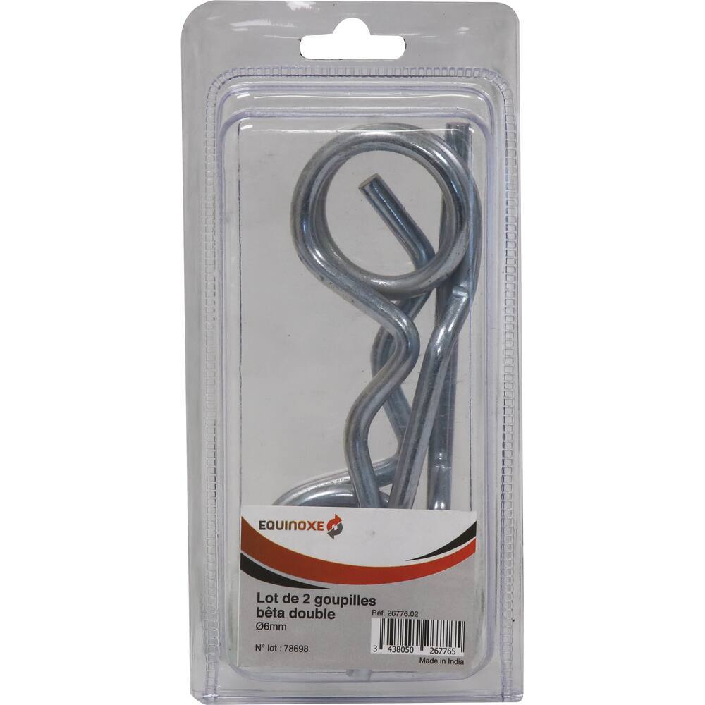 Goupilles béta double 6mm - blister de 2 - 26776.02