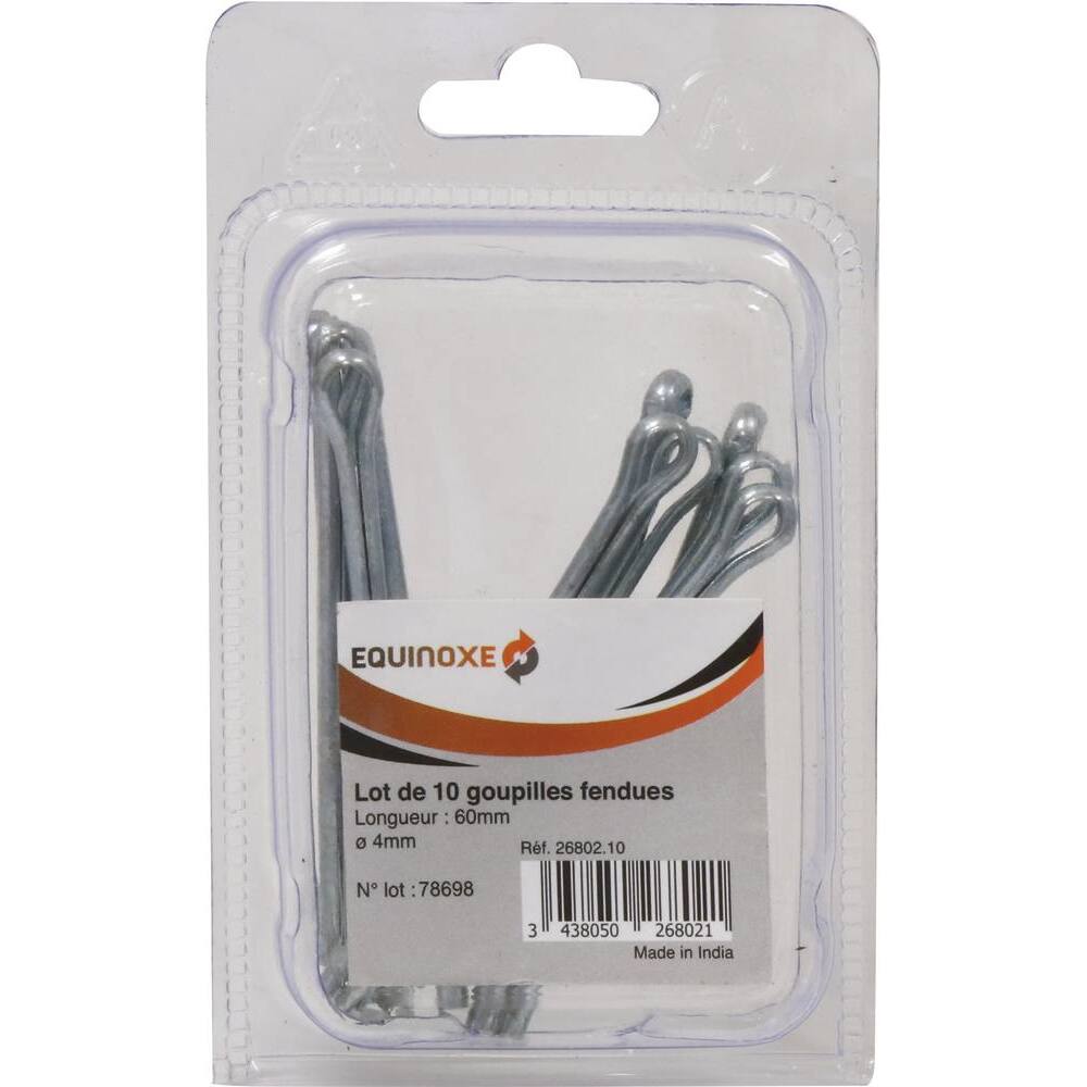 Goupilles fendues 4x60mm - de 10 - KLIPPER - 26802.10