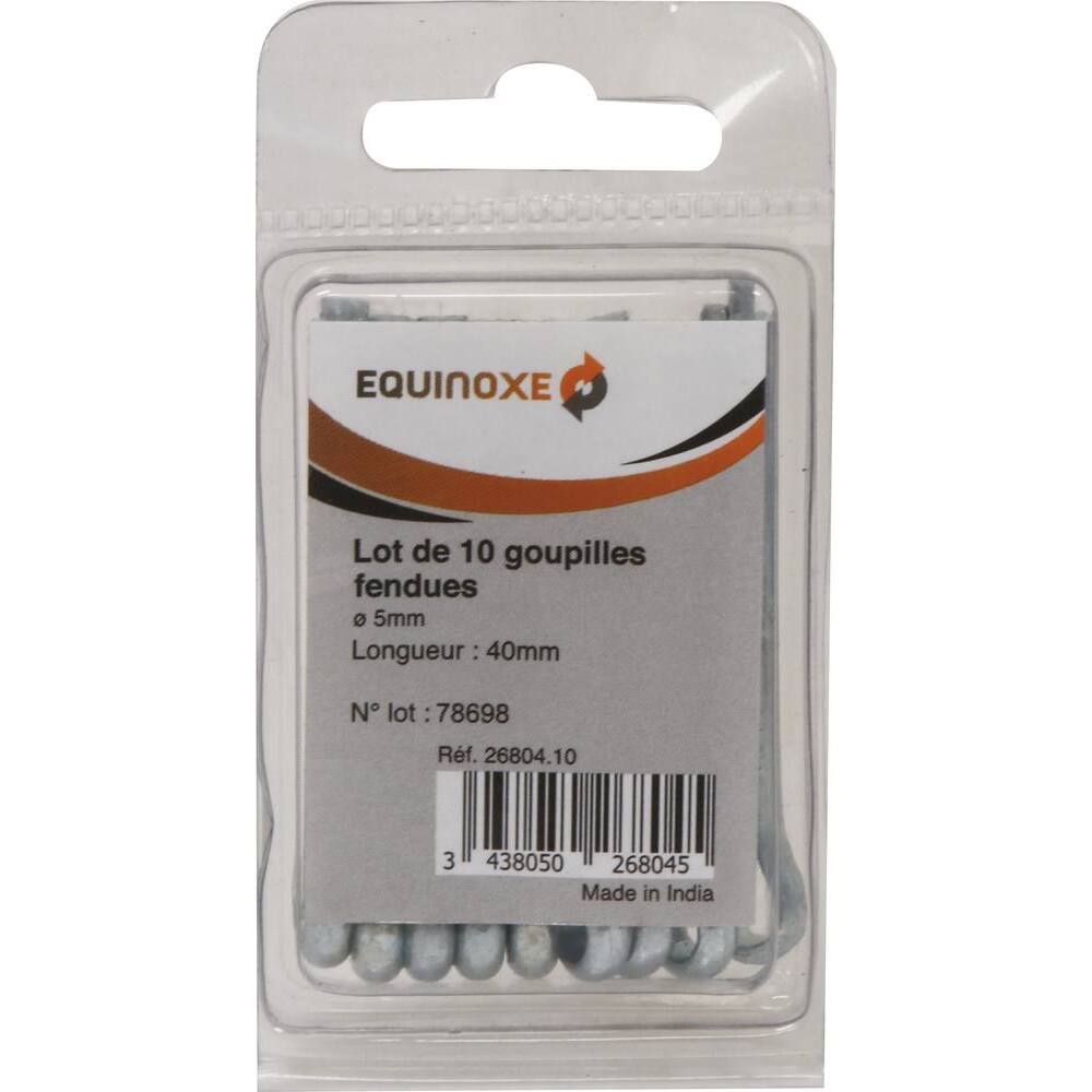 Goupilles fendues 5x40mm - blister de 10 - KLIPPER - 26804.10