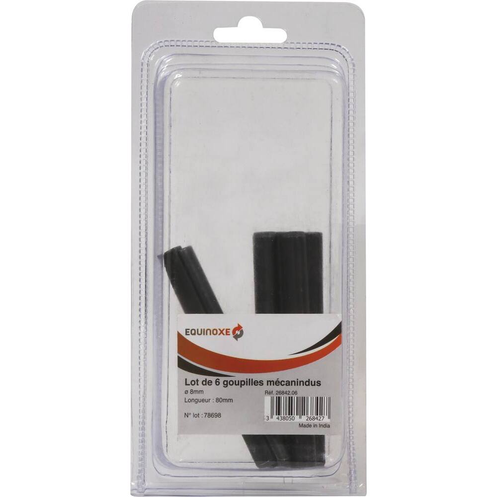 Goupilles mecanindus 8x80mm - blister de 6 - 26842.06