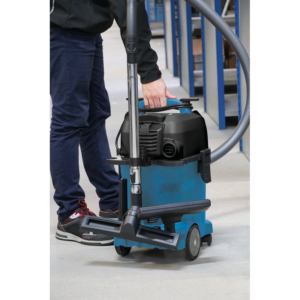 Aspirateur eau et poussière 20L 230V 1200W cuve plastique/prise électroportatif/décolmatage/souffleur SCHNEIDER ASPI - 50002