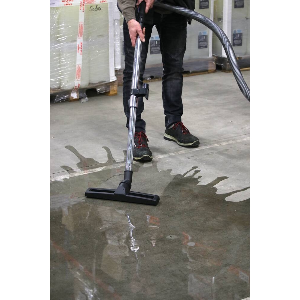 Aspirateur eau et poussière 20L 230V 1200W cuve plastique/prise électroportatif/décolmatage/souffleur SCHNEIDER ASPI - 50002