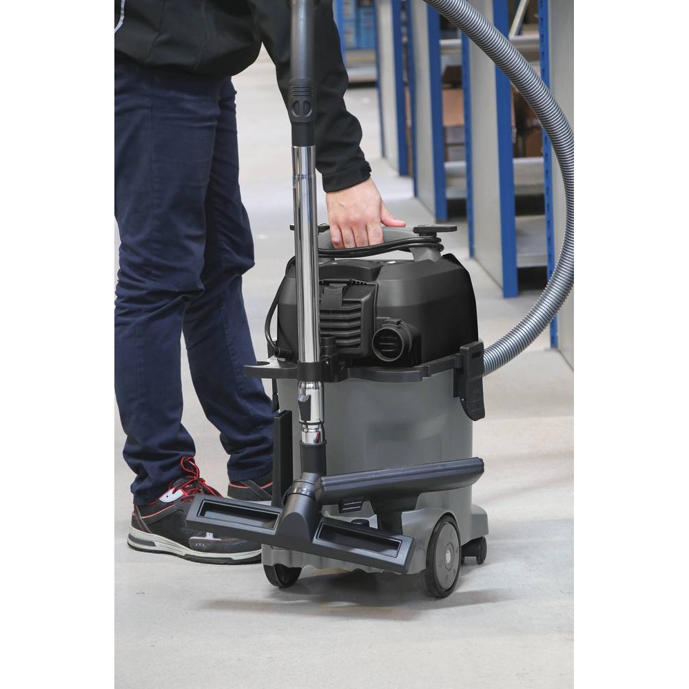 Aspirateur eau et poussière 20L 230V 1200W cuve plastique/prise électroportatif/décolmatage/souffleur SCHNEIDER ASPI - 50002