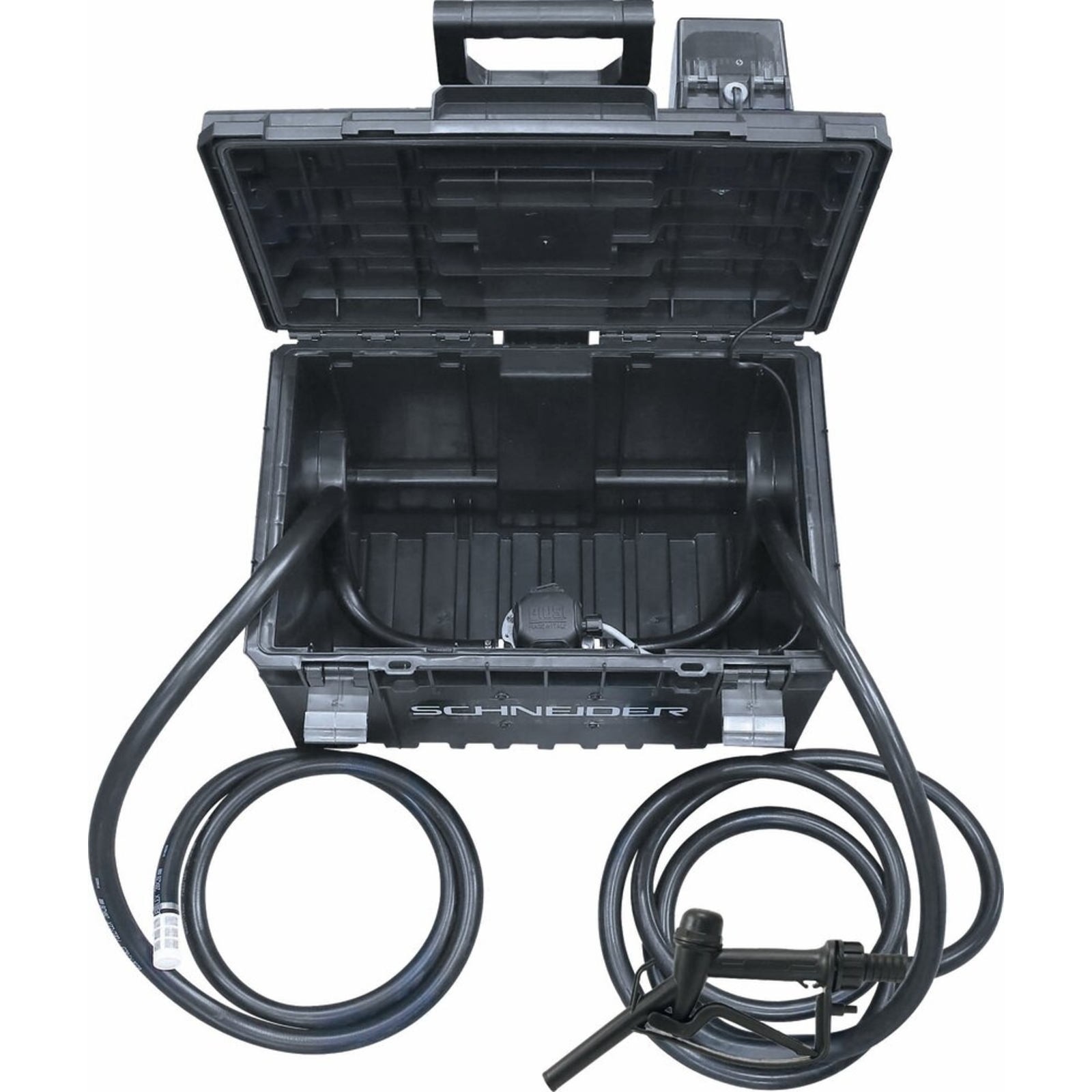 Pompe à gasoil 20V Li-ion 45 l/min avec tuyau d’aspiration et refoulement SCHNEIDER TRANSFERT - 50430