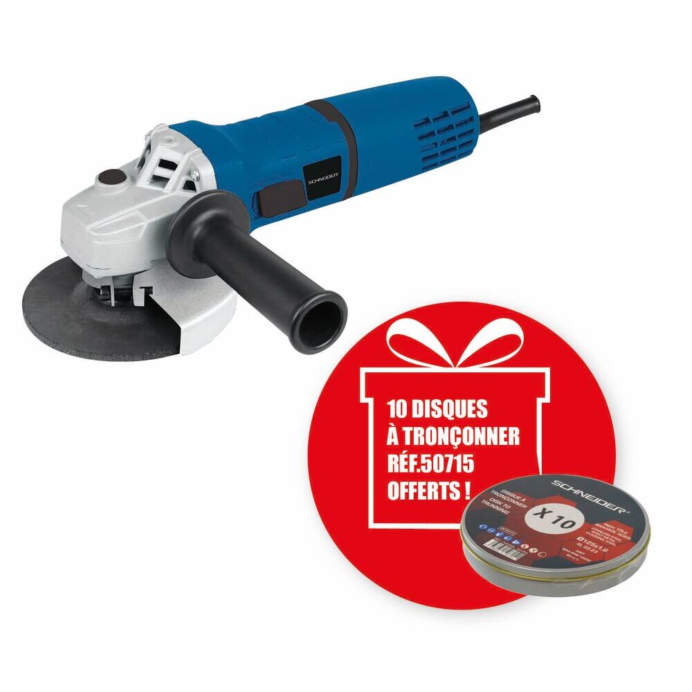 Meuleuse d'angle filaire 125mm 230V 1200W - boîte carton - SCHNEIDER ELECTRO - 50525